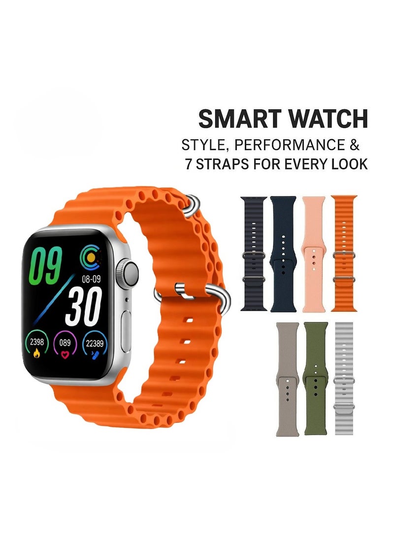 micro speed Smart Watch Full Screen 7in1 AMOLED display With Health Fitness Tracker +7 addition Replacement - Image 1